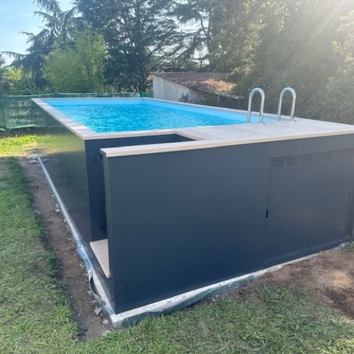 Piscine en container la roche sur yon