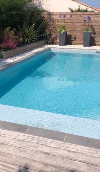 Construction Piscine béton 4,00 x 8,00 vendée